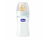 Biberons Bien etre Chicco, verre, 150ml, tétine physiologique caoutchouc