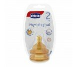 Tétine Physiologique caoutchouc Chicco LO 2M+ lot de 2 