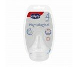 Tétine physiologique silicone Chicco, 4M+, lot de 2