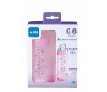 Biberon Mam anti colique Rose, 0-7 mois, lot 2x 260 ml