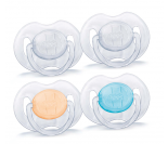 2 Sucettes Transparentes Silicone Avent 6-18m
