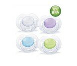 Sucette Silicone Classic Avent 0-6 mois, lot de 2