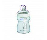 Biberon Chicco NaturalFeeling, 330ml, 6M+, tétine silicone