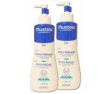 Dermo Nettoyant Mustela, flacon pompe 2x500ml