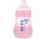 Biberon Initiation Rose, tétine silicone, vitesse 1, 0-7 mois, 150ml
