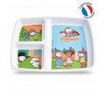 Plateau baby 3 compartiments "T'choupi"