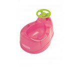 Pot ou vase de propreté avec volant Rémond, rose transculide