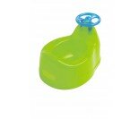 Pot ou vase de propreté avec volant Rémond, vert translucide
