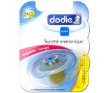 Sucette avec anneau Dodie Classique 0-6 mois Caoutchouc N°1