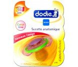 Sucette Dodie "Color line" +6 mois Caoutchouc N°9